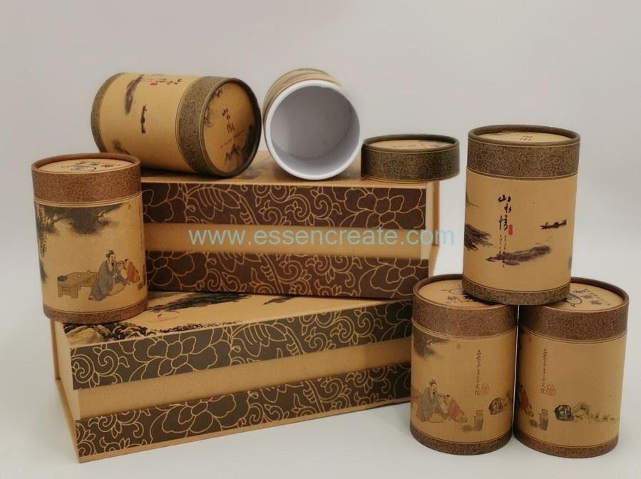 Rolled Edge Paper Cans Packing Box