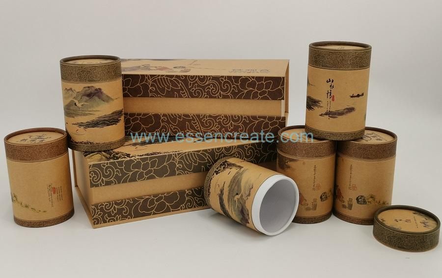 Cylinder Box Packing Paper Cardboard