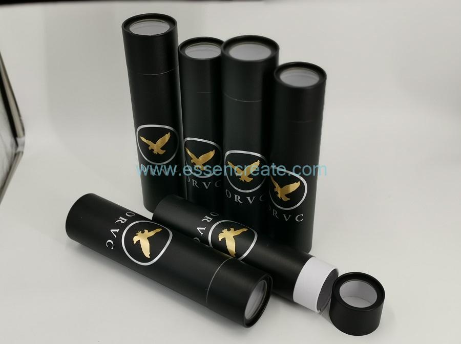 Round Tube Wine Bottle Packaging with Clear Window
