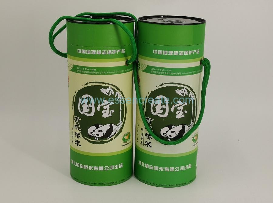 Rice Packaging Kraft Tube with Handle