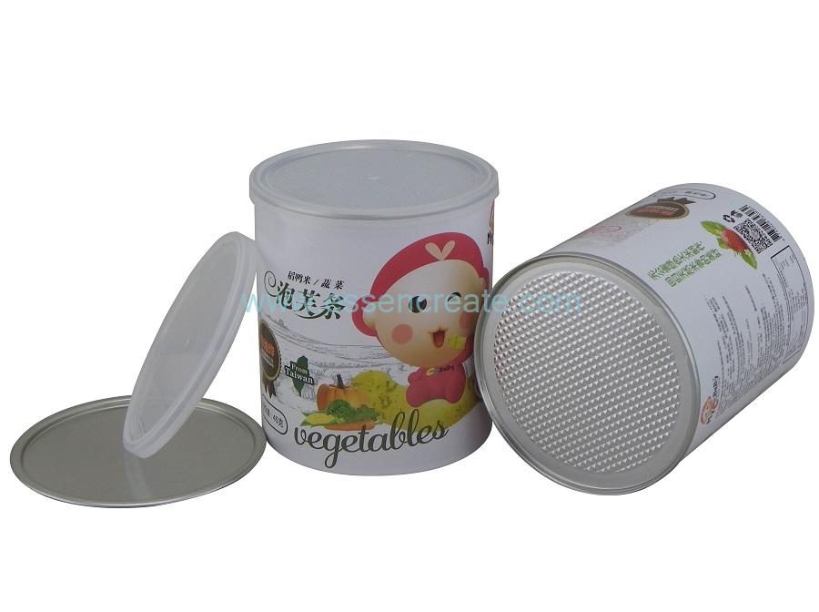 Puff Packaging Paper Canister