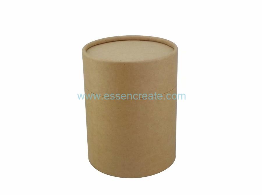 Custom Eco-friendly Brown Kraft Paper Tube Round Box