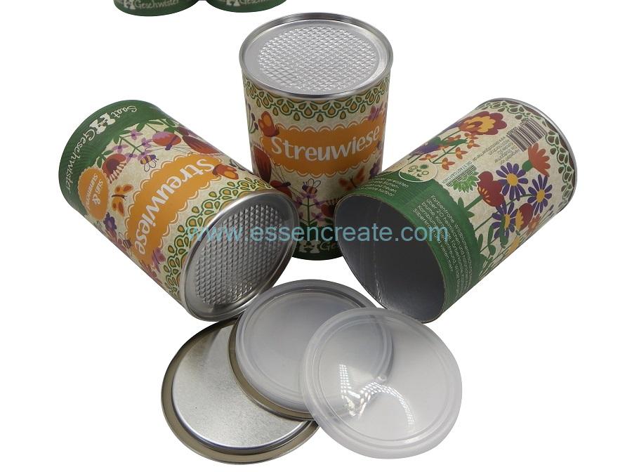 Paper Canister for Seed Packaging