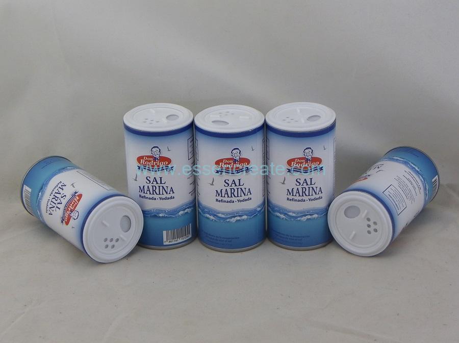 Shaker Sea Salt Paper Tube Tin Packaging Canister