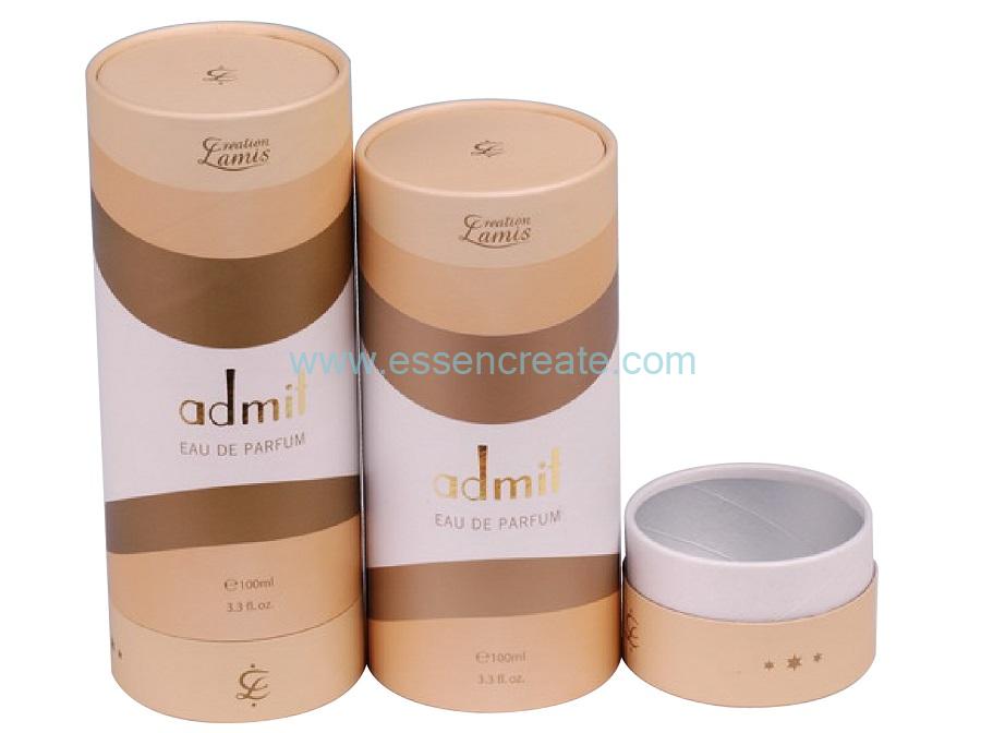 Luxury Perfume Packaging Suppliers Telescopic Rolled Edge Tubes