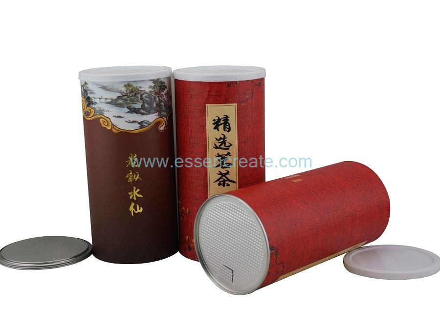 Wholesale Chinese Tea Tube Composite Packaging Paper Canister