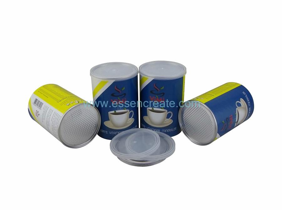 Non-toxic Coffee Packaging Paper Cans with Aluminum Foil