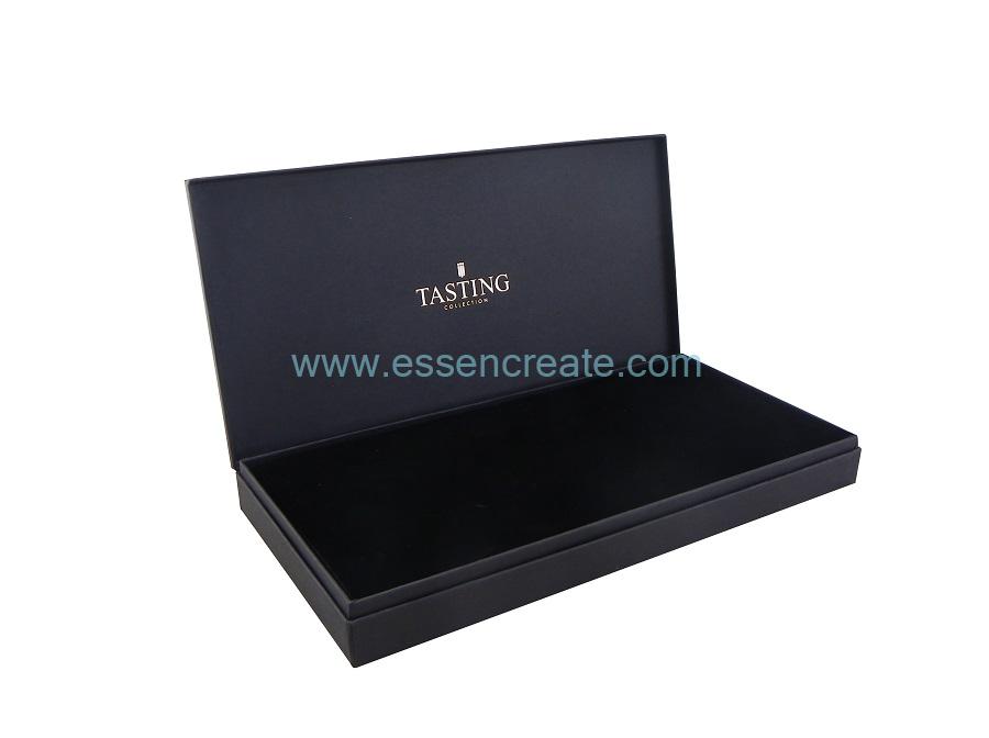 Black Fancy Paper Rigid Gift Box
