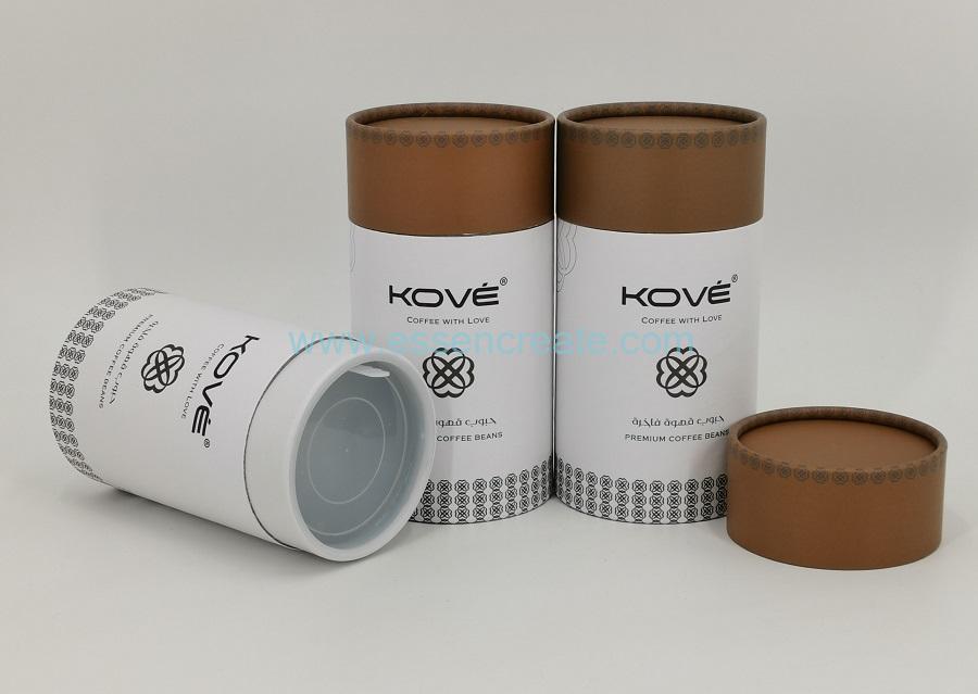 Kaffeebohnen Verpackung Papier Karton Kanister