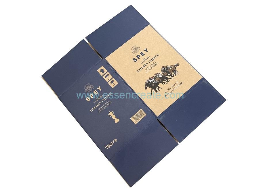 Wellpappschachtel für Whiskyverpackung