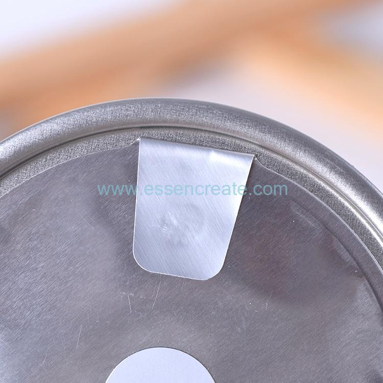 Leicht abreißbarer Deckel aus Aluminiumfolie