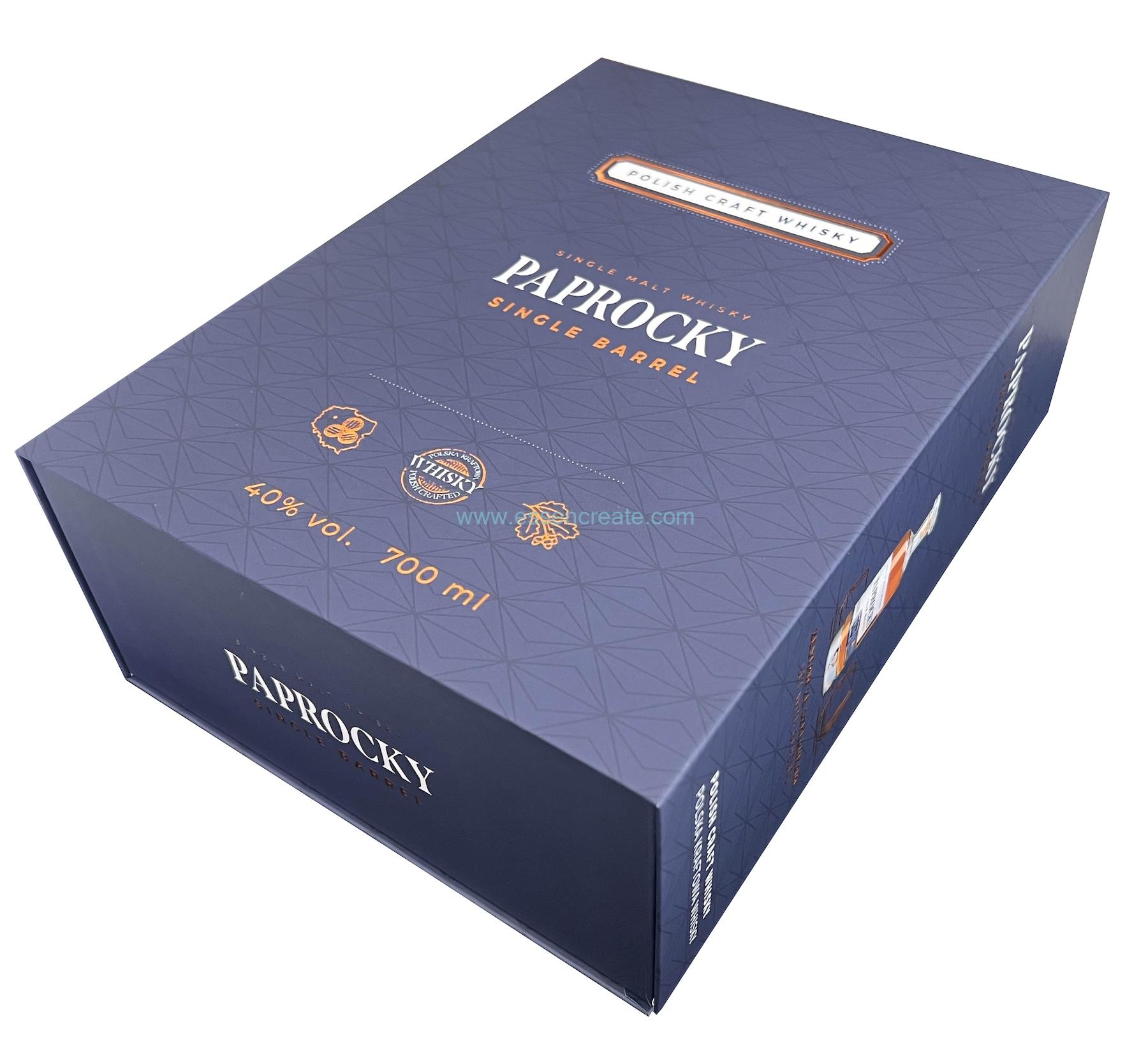 Clamshell-Geschenkbox für Whiskyverpackung Clamshell-Geschenkbox für Whiskyverpackung