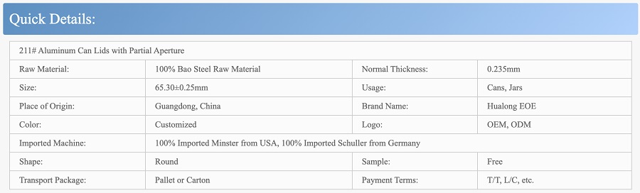 leicht zu öffnender Dosendeckel