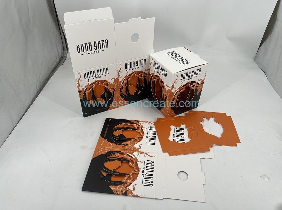 whisky bottle packaging box disposable