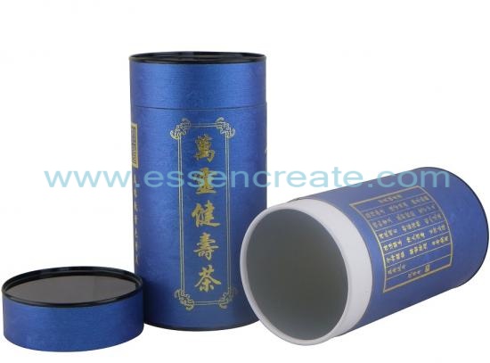 Rolled Edge Paper Tube with Tin Lid