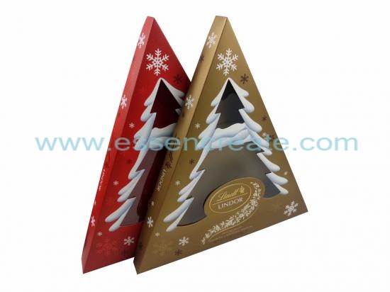 Christmas Chocolate Packaging Triangle Gift Box