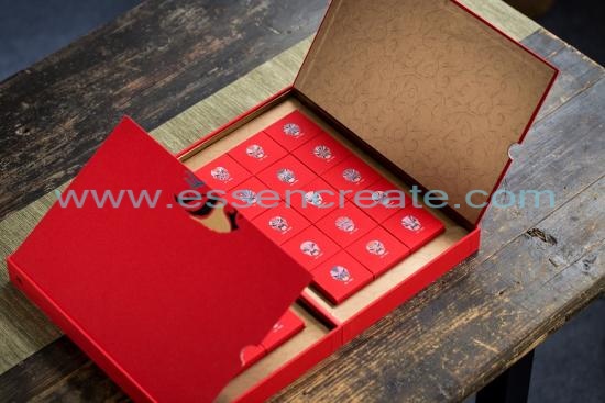 Folio Bookshape Box for Tea Packaging