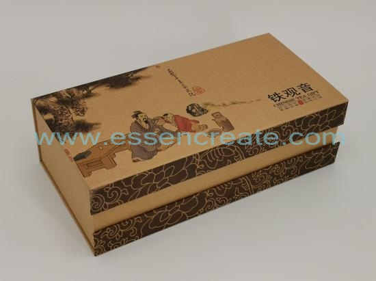 Kraft Tea Gift Box with Paper Cans