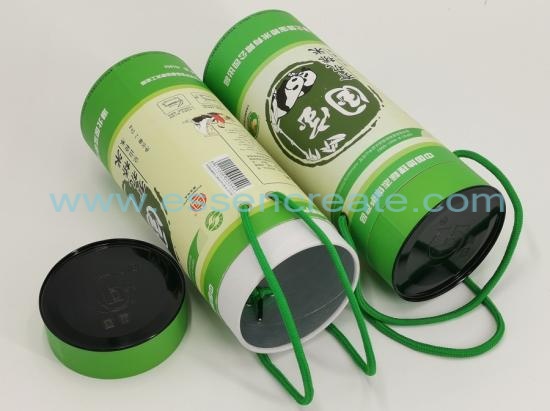 Rice Packaging Paper Cans with Rope Handle