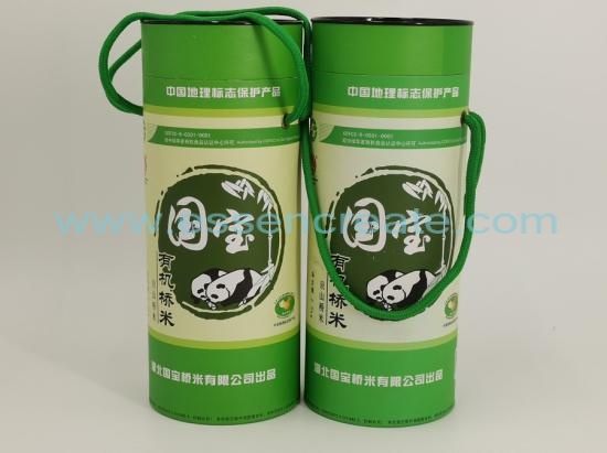 Rice Packaging Paper Cans with Rope Handle