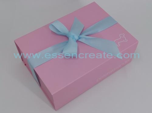 Falten rosa Geschenkbox