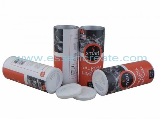 Cylinder Cardboard Salt Packaging Shaker Tube