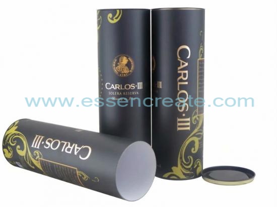 Paper Wine Tube with Metal End