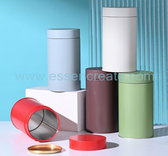 Tea Coffee Food Packaging Metal Cans with POE Lids