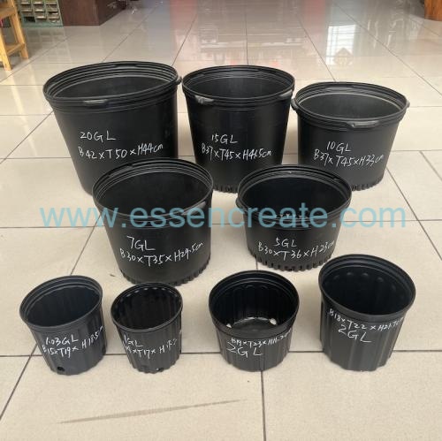 Blumentöpfe aus Kunststoff für Baumschulen, HDPE-Behälter