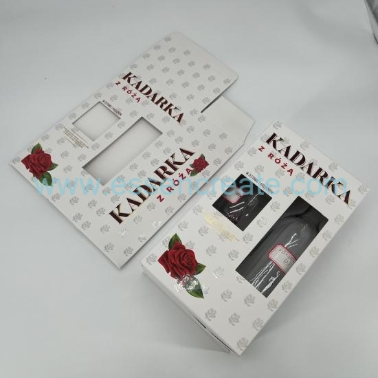 Foldable Rose Wine Glass Packaging Box