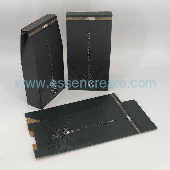 500 ml Wein Whisky Verpackung faltbare Geschenkbox