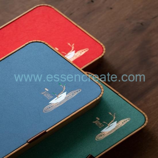 hölzerne Tee -Geschenkbox mit Trennwänden