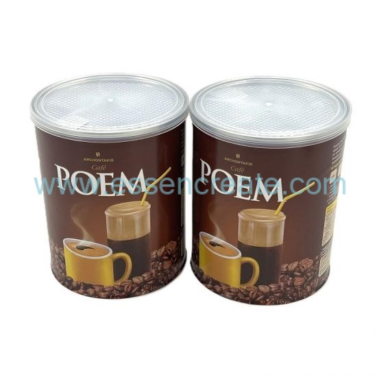 Custom Printed Muesli Coffee Bean Cylinder Jar