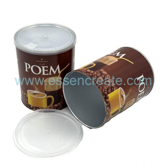 Custom Printed Muesli Coffee Bean Cylinder Jar