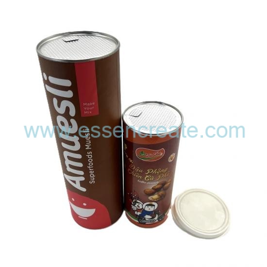 Individuell bedrucktes Müsli-Kaffeebohnen-Zylinderglas