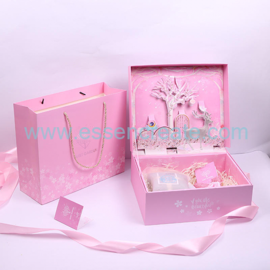 Custom  Kids Christmas 3D Gift Paper Boxes