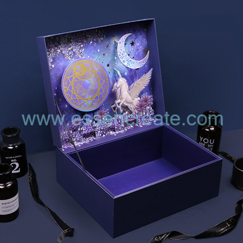 Custom  Kids Christmas 3D Gift Paper Boxes