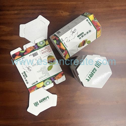 Kundenspezifische sechsseitige Schachtelverpackung für Jelly Sticks