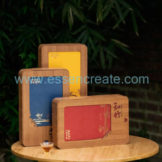 Individuelle Teeverpackung aus Holz