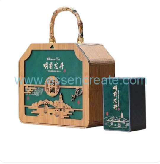 Individuelle Teeverpackung aus Holz