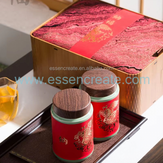 Individuelle Teeverpackung aus Holz