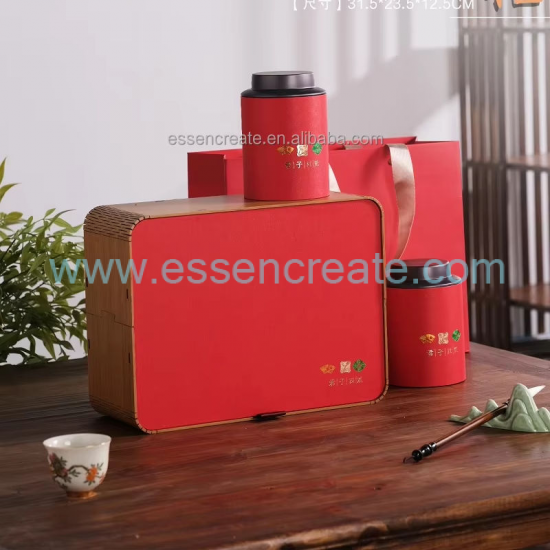 Individuelle Teeverpackung aus Holz