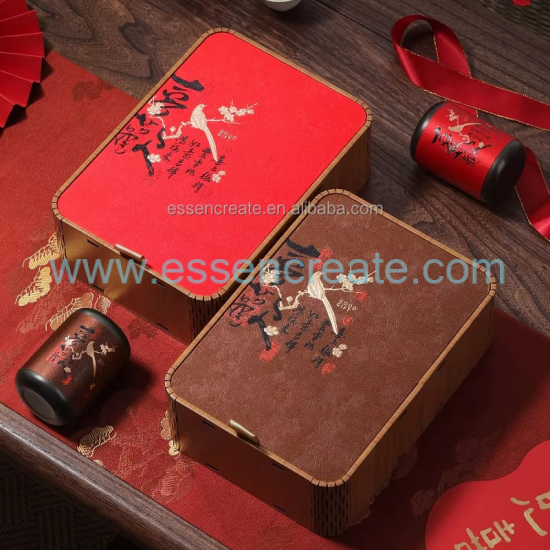 Individuelle Teeverpackung aus Holz