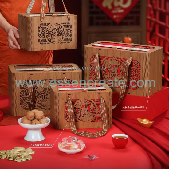Individuelle Teeverpackung aus Holz