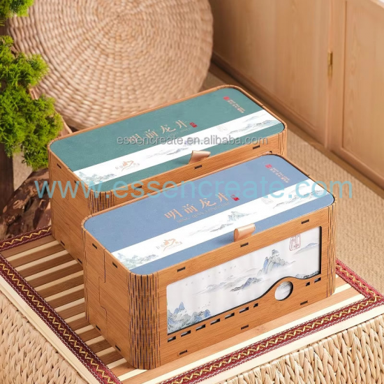 Individuelle Teeverpackung aus Holz