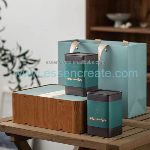 Individuelle Teeverpackung aus Holz